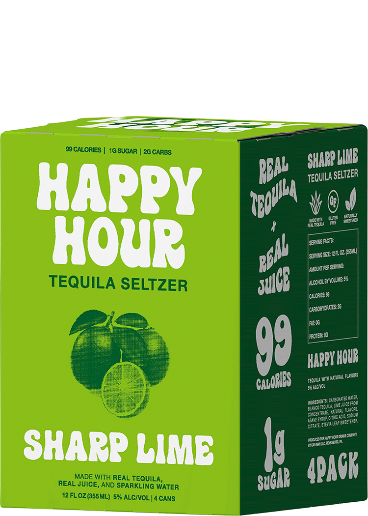 Happy Hour Sharp Lime Tequila Seltzer Total Wine & More