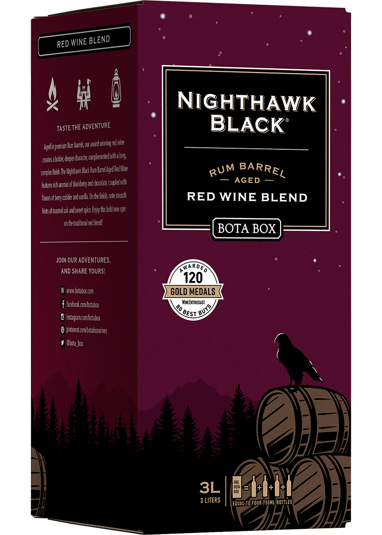 Bota Box Nighthawk Black Rum Barrel Red Blend Total Wine & More