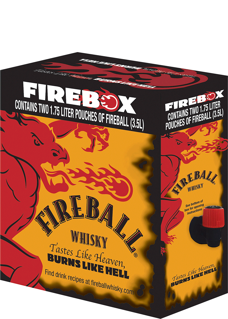 Fireball Cinnamon Whisky Firebox | Total Wine & More
