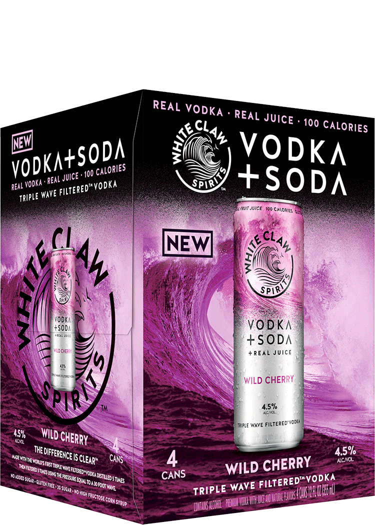 White Claw Vodka Soda Wild Cherry Total Wine & More