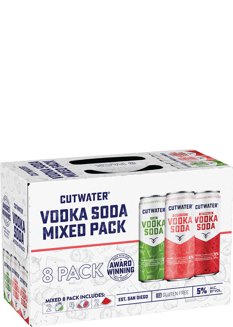 Cutwater Vodka Soda Variety Pack Total Wine & More