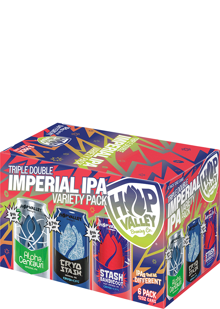 Hop Valley Triple Double Imperial IPAs Variety Pack Total Wine & More