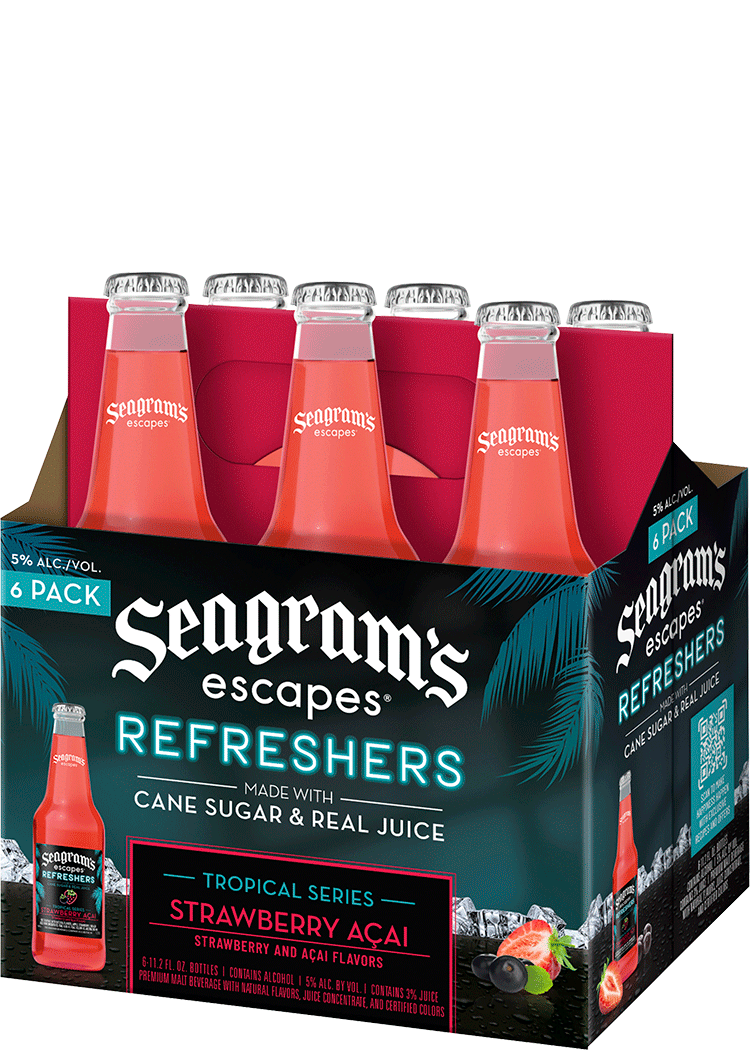 Seagrams Escapes Tropical Refreshers Strawberry Acai Total Wine & More