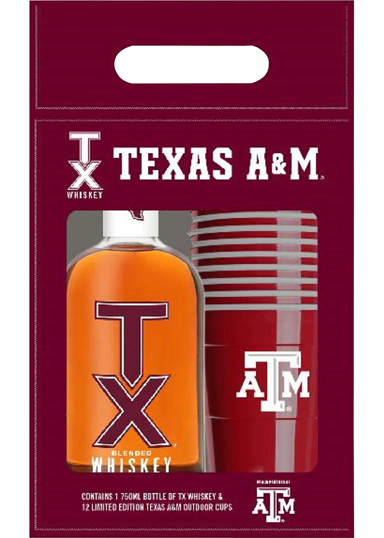 TX Blended Whiskey With TX A&M Stadium Cups Total Wine & More