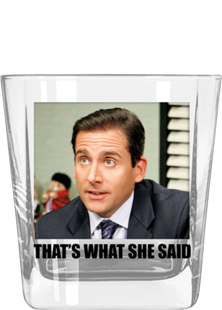 The Office ""That's What She Said"" DOF Glass Total Wine & More