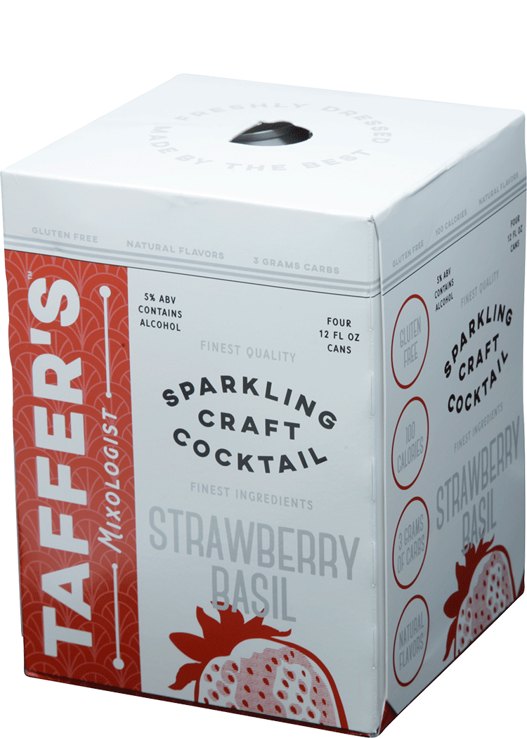 Taffer's Strawberry Basil Sparkling Craft Cocktail Total Wine & More