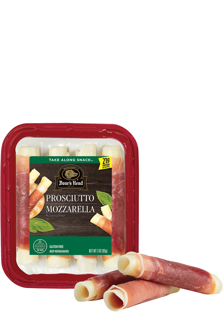 Boar's Head Prosciutto & Mozzarella Cheese Snack roll up Total Wine & More