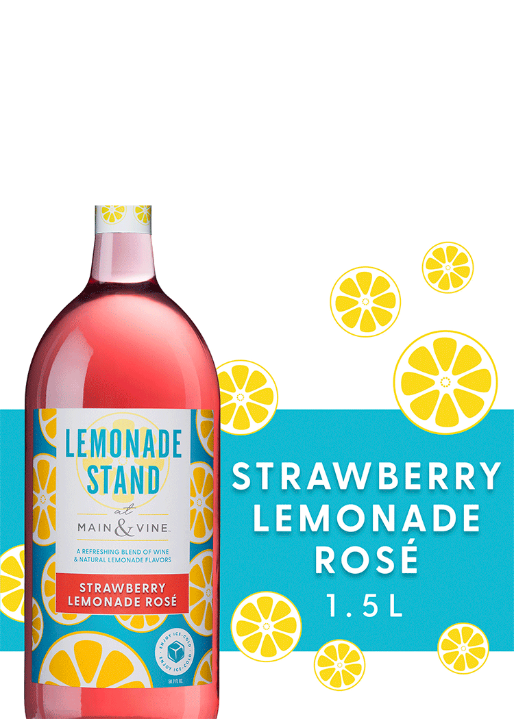 Main & Vine Lemonade Stand Strawberry Rose Lemonade Total Wine & More