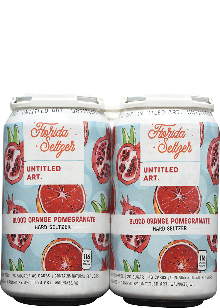 Untitled Art Florida Seltzer Blood Orange Pomegranate Total Wine & More