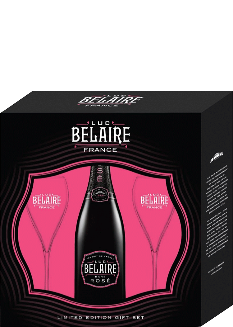 Luc Belaire Rose 750ml Flute Gift Set Total Wine & More