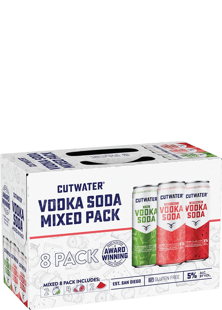 Cutwater Vodka Soda Variety Pack Total Wine & More