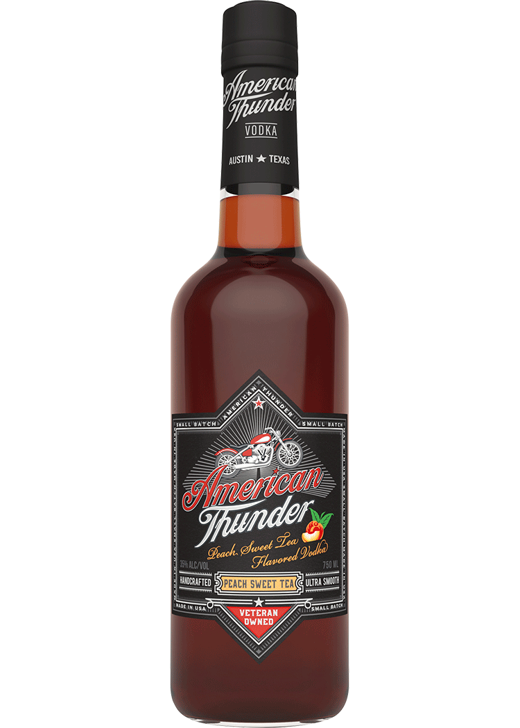 American Thunder Peach Sweet Tea Flavored Vodka Total Wine & More