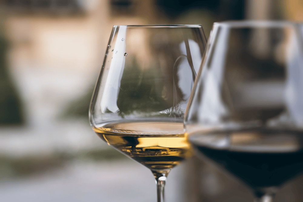 glass of chardonnay