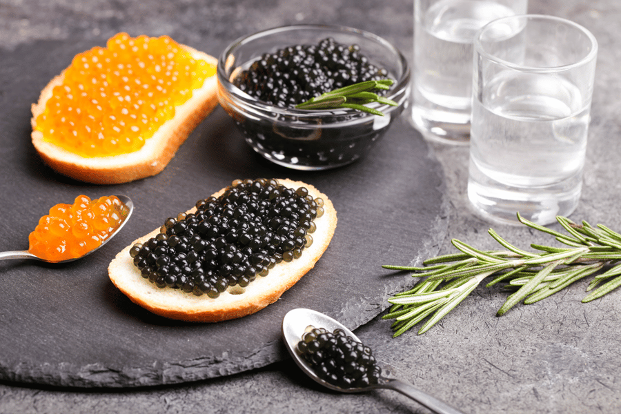 vodka and caviar