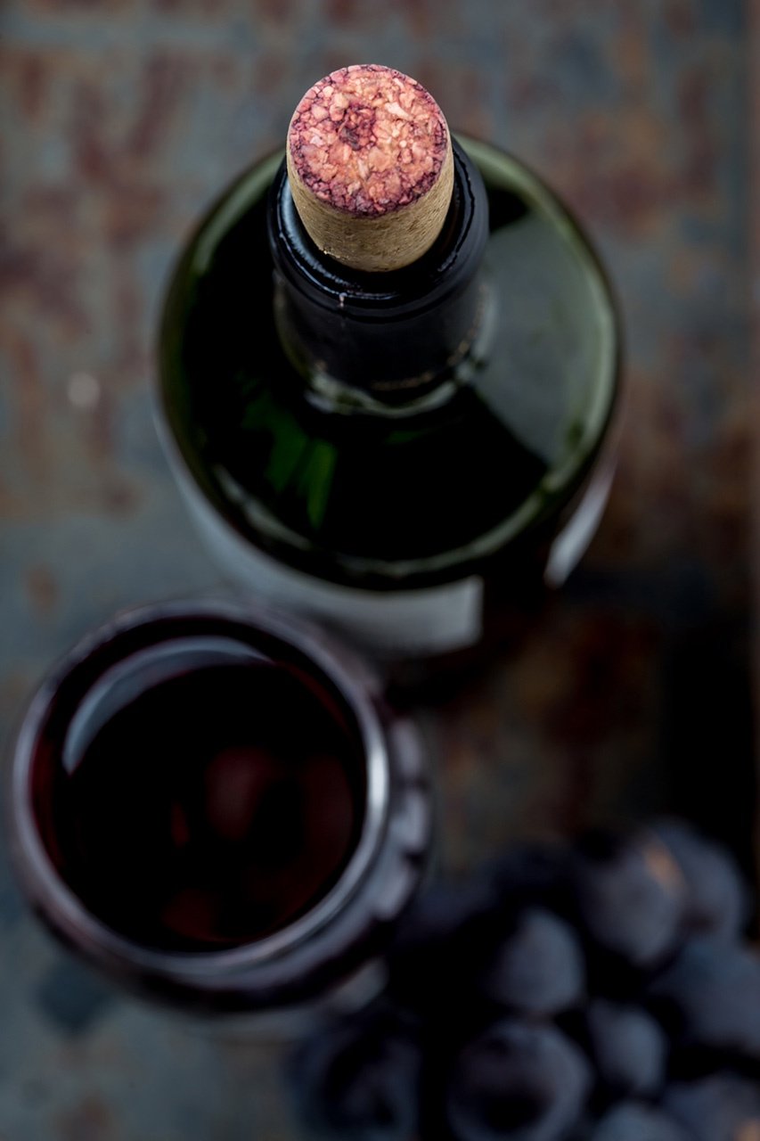bottle of zinfandel wine