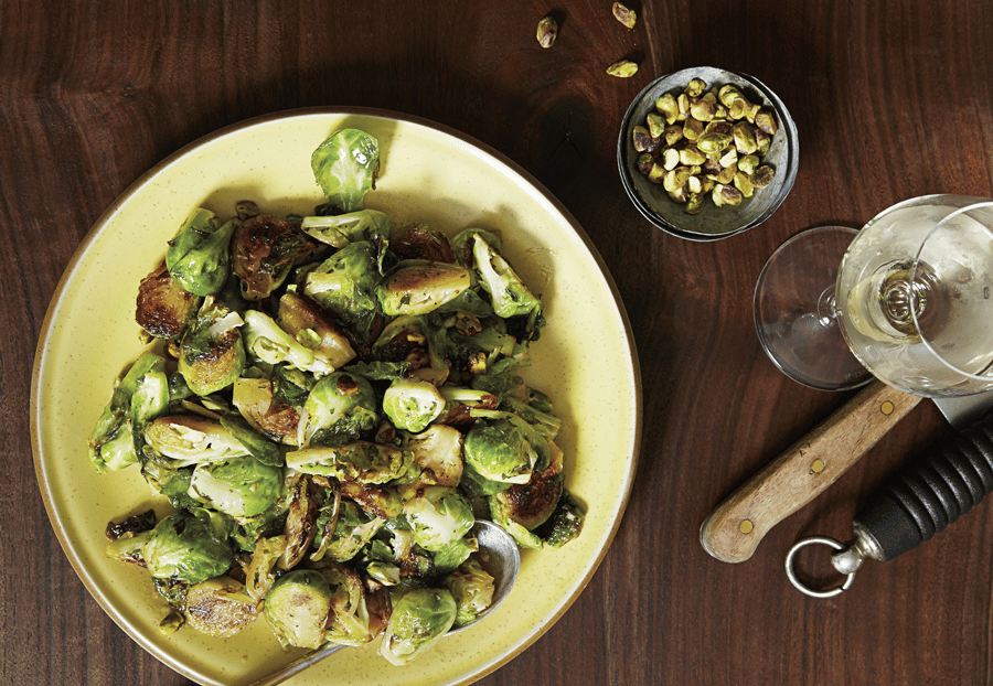 brussel sprouts and white wine