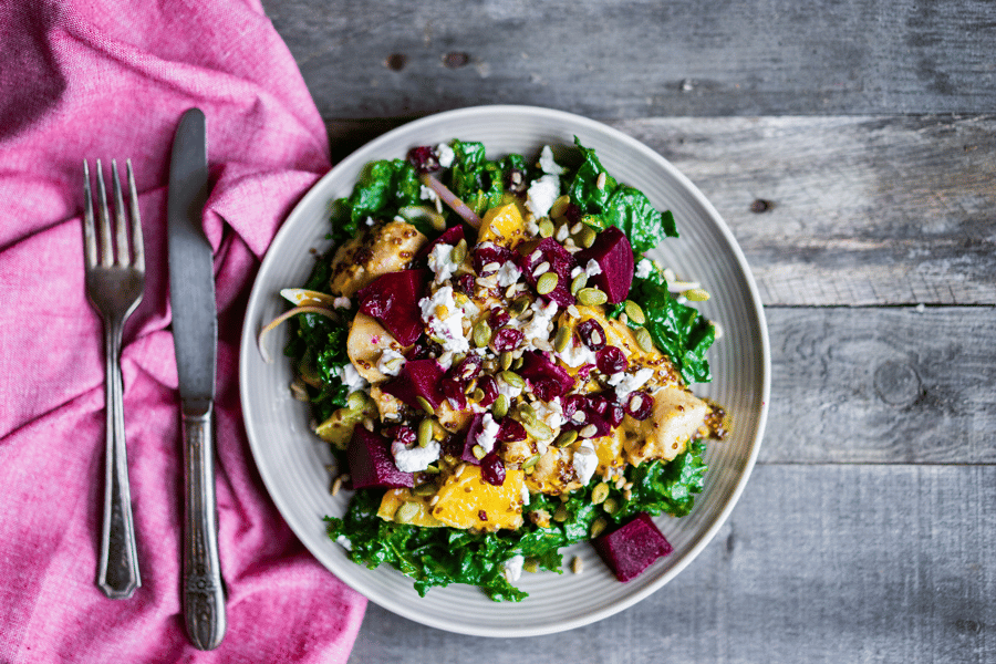 goat cheese and beets salad