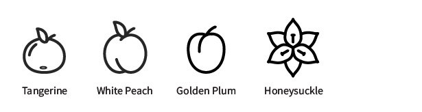 moscato primary flavors: tangerine, white peach, golden plum, honeysuckle