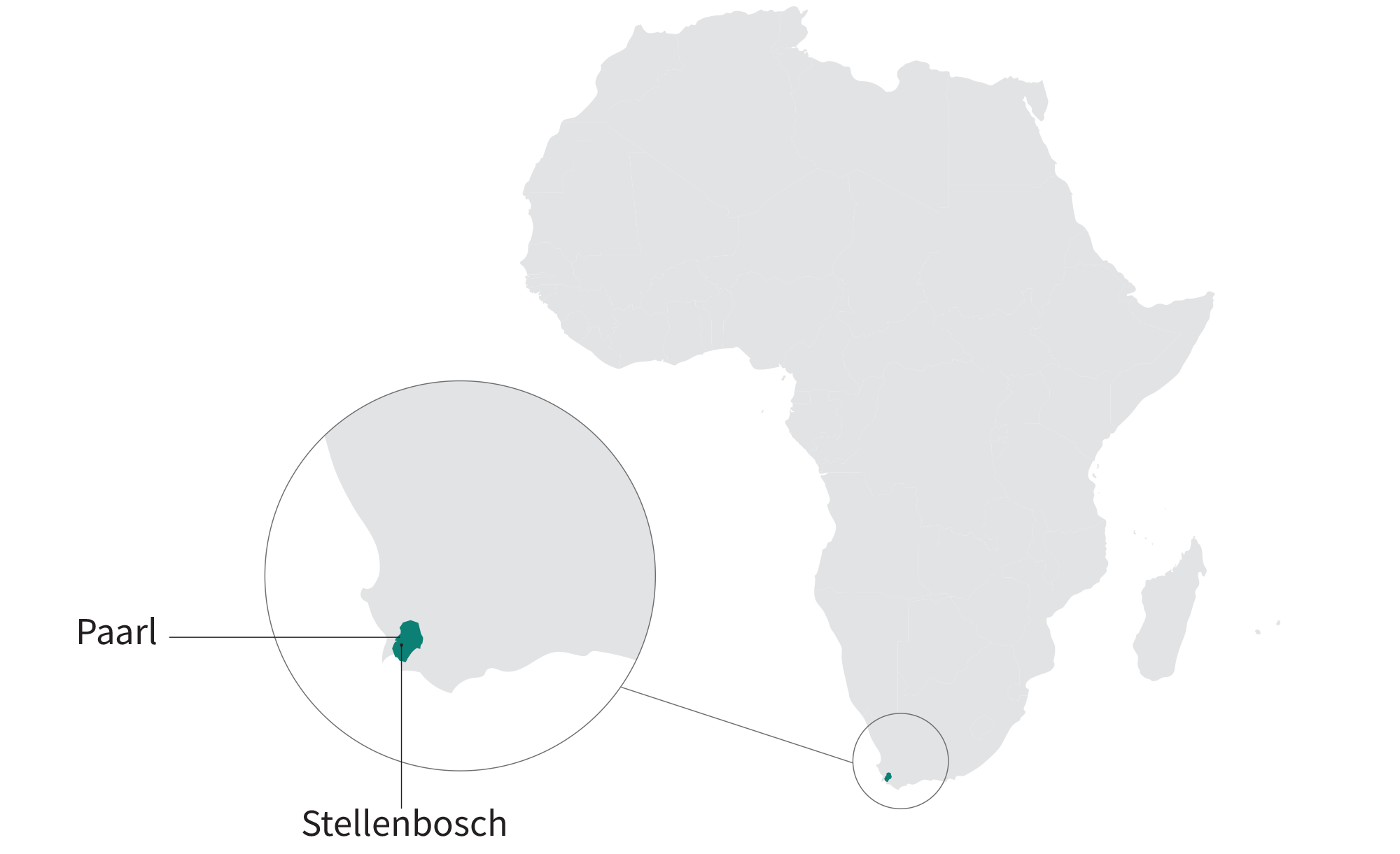 africa wine map