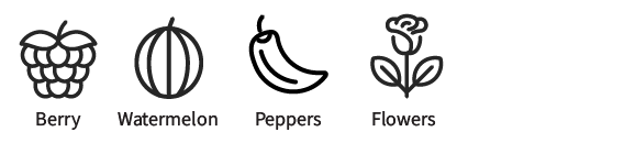 medium pink rose flavor icons