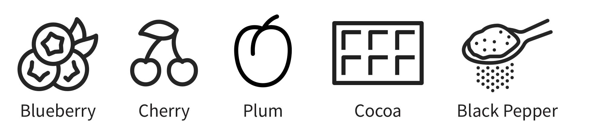 Dolcetto flavor icons